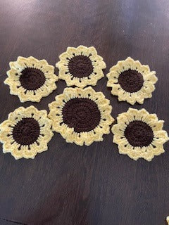 Sunflower Coaster Set